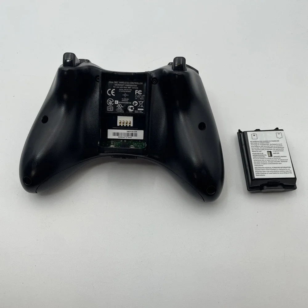 Official Microsoft Xbox 360 Black Wireless Controller Model 1403